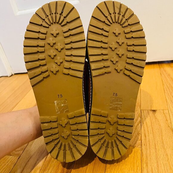 MADEWELL The Dayna Lugsole Slide Sandal in Leather Size 7.5 in EUC - Picture 13 of 16